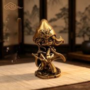 Retro Solid Ice Shooter Ai Office Desktop Bronze Artifacts Craftsmanship Faux Sand Casting Office Decorations Custom Metal Craft Ornament - Image 3