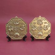 Bronze Thickened Tai Chi Eight Trigrams Mirror Feng Shui Ornaments With Four Sacred Beasts Hanging Decorations Custom Metal Craft - Image 2