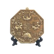 Bronze Thickened Tai Chi Eight Trigrams Mirror Feng Shui Ornaments With Four Sacred Beasts Hanging Decorations Custom Metal Craft - Image 5
