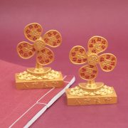 New Chinese Style Rotatable Windmill Artisanal Decoration Home Office Decor Custom Metal Craft Ornaments - Image 2