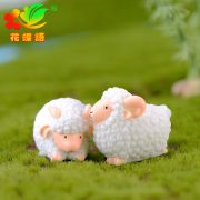 白绵羊 苔藓微景观DIY树脂工艺彩绘生肖羊动物小摆件装饰礼品配件 - Image 3