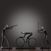 Nordic Modern Black Sports Figure Model Customizable Decorative Ornaments Home Decorations Living Room Personalized Displays - Image 4