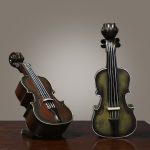 American Retro Violin Model Customizable Decorative Ornaments for Clothing Stores Home Living Room Bar Decoration