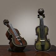 American Retro Violin Model Customizable Decorative Ornaments for Clothing Stores Home Living Room Bar Decoration