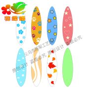 Customizable Decorative Ornament Mediterranean Style Resin Craft Small Beach Accessory Customized Surfboard Design - Image 4