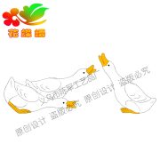 Resin Day Duck Customizable Decorative Ornament DIY Accessories Parent-Child Gift Water Ball Craft White Swan Decoration - Image 5