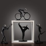 Nordic Modern Black Sports Figure Model Customizable Decorative Ornaments Home Decorations Living Room Personalized Displays - Image 3