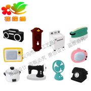Retro Resin Decorative Ornaments Customizable Black And White TV Radio Fan Clock European Style Camera Gifts - Image 4