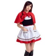 Halloween Little Red Riding Hood Role-playing Anime Party Costume Cosplay Game Uniform Maid Servant Outfit Adult Stage Performance Costume - Image 5