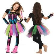 Halloween Cosplay Zombie Costume Adult Stage Performance Makeup Dance Party Rainbow Skeleton Frame Ghost Outfit - Image 2