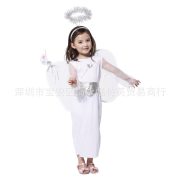 Elegant White Angel Costume for Children Suitable for School Play Performances and Nursery Events Halloween Theme - Image 3