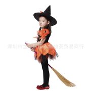 Halloween Cosplay Witch Costume for Children with Hat Christmas Party Performance Skirt Adult Stage Performance Costume - Image 4