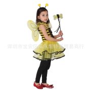 Halloween New Children's Bee Fairy Costume Masquerade Performance Clothes Kindergarten Drama Bee Performance Outfit - Image 2