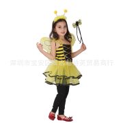 Halloween New Children's Bee Fairy Costume Masquerade Performance Clothes Kindergarten Drama Bee Performance Outfit - Image 4