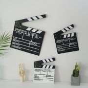 电影打板道具场记板摄影网店拍照创意装饰品摆件拍板导演板木质 - Image 3