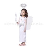 Elegant White Angel Costume for Children Suitable for School Play Performances and Nursery Events Halloween Theme