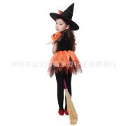 Halloween Cosplay Witch Costume for Children with Hat Christmas Party Performance Skirt Adult Stage Performance Costume - Image 5