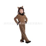 Halloween Direct Sale Adult Stage Performance Costume Animal Leopard Outfit School Play Performance Masquerade Show Costume