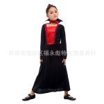 Halloween Cosplay Costume Evil Queen Vampire Princess Terror Role Children's Skirt Adult Stage Performance Costume