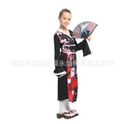 Halloween Children's Japanese Kimono Makeup Ball Performance Costume School Play Event Stage Performance Outfit - Image 4