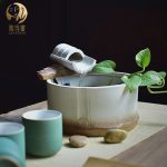 Ceramic Fish Tank Water Flowing Fountain Office Living Room Desktop Decoration Wealth Attractor Humidifier Delivery