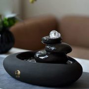 Creative Zen Style Drying Mountain Water Fountain Ornament Living Room Wealth Attractor Humidifier Home Ceramic Decorative Craft - Image 2
