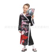 Halloween Children's Japanese Kimono Makeup Ball Performance Costume School Play Event Stage Performance Outfit - Image 3