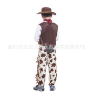 Adult Stage Performance Costume Western Cowboy Men's Outfit Halloween Cosplay Children's Performance Clothes Set - Image 5