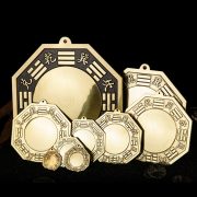 Custom Metal Medal Badge Yellow Bronze Tai Chi Mirror Concave Convex Yin Yang Fish Copper Mirror Wholesale Home Decor - Image 4