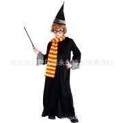 Harry Potter Themed Magic Costume Set for Children Men Halloween Stage Performance Outfit Wizard Show Costume - Image 3