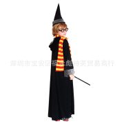 Harry Potter Themed Magic Costume Set for Children Men Halloween Stage Performance Outfit Wizard Show Costume - Image 5