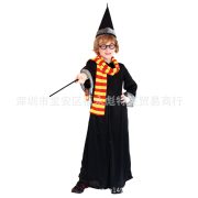 Harry Potter Themed Magic Costume Set for Children Men Halloween Stage Performance Outfit Wizard Show Costume - Image 4