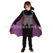 Children's Halloween Cosplay Vampire Robe Stage Performance Costume for Boys Christmas Masquerade Ball Dress-up Clothes - Image 3