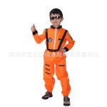 Halloween Children's Performance Costume Astronaut Suit Masquerade Space Traveler Role-play Outfit Stage Performance Apparel