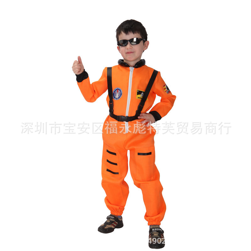 10824287704_1457541879.jpg Halloween Children's Performance Costume Astronaut Suit Masquerade Space Traveler Role-play Outfit Stage Performance Apparel - Image 1
