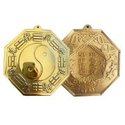 Custom Metal Medal Badge Yellow Bronze Tai Chi Mirror Concave Convex Yin Yang Fish Copper Mirror Wholesale Home Decor - Image 6