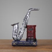 Customizable Violin Instrument Model Decorative Ornament Creative Retro Pen Holder Office Study Room Decoration Resin Craft - Image 3