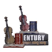 Customizable Violin Instrument Model Decorative Ornament Creative Retro Pen Holder Office Study Room Decoration Resin Craft - Image 4