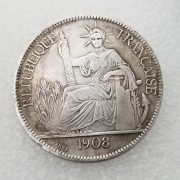 Antique Style Custom Metal Medal Badge American 1908 Brass Material Silver Plated Wholesale #068 For Business Gifts