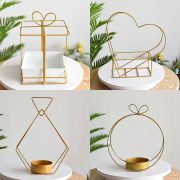 Custom Metal Basket Heart Shaped Flower Holder Handheld Boxed Floral Packaging Artisanal Ironware Round Square Bracket - Image 2