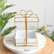 Custom Metal Basket Heart Shaped Flower Holder Handheld Boxed Floral Packaging Artisanal Ironware Round Square Bracket - Image 4