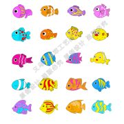 Customizable Cartoon Fish DIY Micro Landscape Aquarium Decoration Plastic Keychain Creative Resin Craft Ornament - Image 5