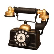 American Style Telephones Customizable Decorative Ornaments Resin Craft Home Living Room Shop Bar Desktop Industrial Style Landline Phone Model - Image 5