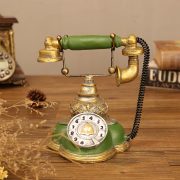 American Style Telephones Customizable Decorative Ornaments Resin Craft Home Living Room Shop Bar Desktop Industrial Style Landline Phone Model - Image 4