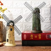 Nordic Creative Retro Decorative Ornament Customizable Dutch Windmill Miniature for American Home Living Room Bar Bedroom Decoration - Image 2