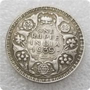 Antique Style Indian Commemorative Coin 1938 1939 Brass Material Silver Dollar Wholesale Custom Metal Medal Badge - Image 3