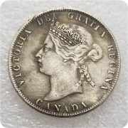 Antique Style Canadian Silver Dollar Custom Metal Medal Badge 1875 1880 1889 1893 Canada 25 Cents Craftwork - Image 2