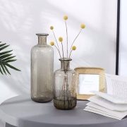 TongShengYuan Nordic Retro Transparent Light Coffee Bubble Glass Vase Customizable Decorative Ornaments for Home Decoration Photography Props Floral Arrangement - Image 2