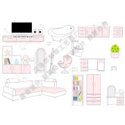 Modern Home Small Furniture TV Cabinet Resin Ornament Customizable Decorative Item Computer Water Dispenser Vanity Mirror - Image 5