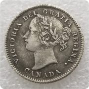 Antique Style Canadian Silver Dollar Custom Metal Medal Badge 10 Cents Coin Replica for Collectors and Enthusiasts - Image 2